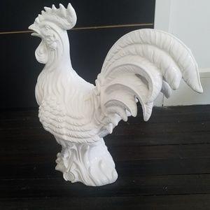 Williams Sonoma Blanc de Chine Ceramic rooster